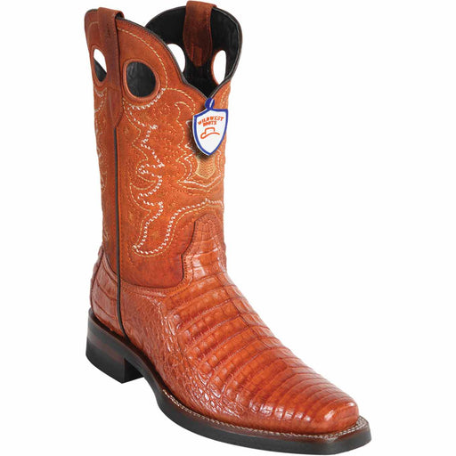 Wild West Boots Boots 6 Men's Wild West Caiman Belly Skin Rodeo Toe Boot 28198203