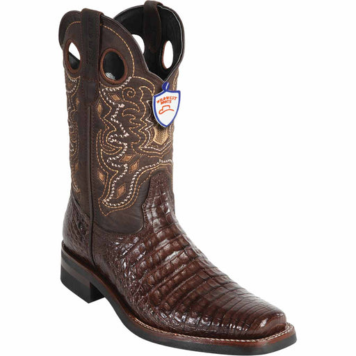 Wild West Boots Boots 6 Men's Wild West Caiman Belly Skin Rodeo Toe Boot 28198207