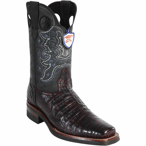 Wild West Boots Boots 6 Men's Wild West Caiman Belly Skin Rodeo Toe Boot 28198218