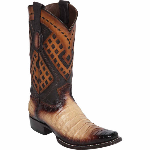Wild West Boots Boots 6 Men's Wild West Caiman Belly Square Toe Boot 2768215