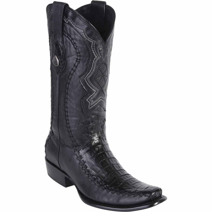 Wild West Boots Boots 6 Men's Wild West Caiman Belly with Deer Dubai Toe Boot 279F8205