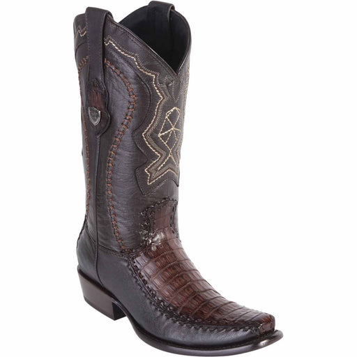 Wild West Boots Boots 6 Men's Wild West Caiman Belly with Deer Dubai Toe Boot 279F8216