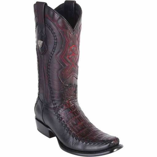 Wild West Boots Boots 6 Men's Wild West Caiman Belly with Deer Dubai Toe Boot 279F8218