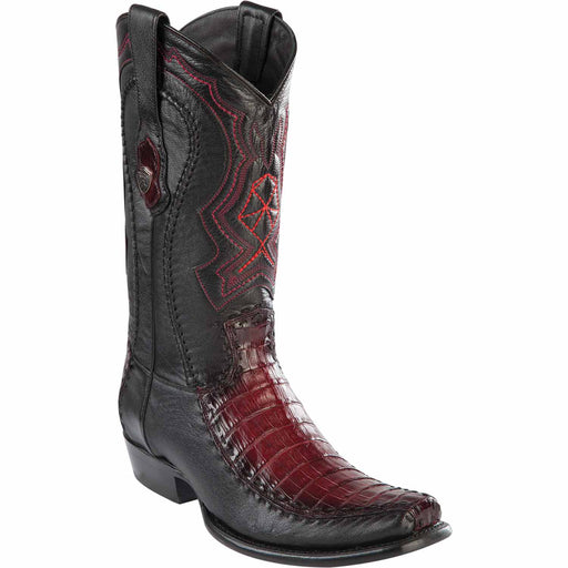 Wild West Boots Boots 6 Men's Wild West Caiman Belly with Deer Dubai Toe Boot 279F8243