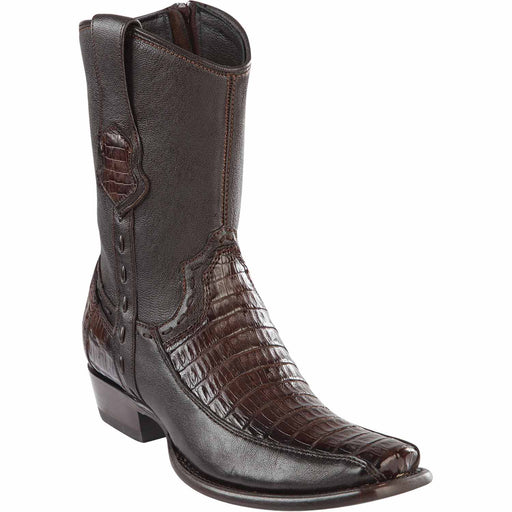 Wild West Boots Boots 6 Men's Wild West Caiman Belly with Deer Dubai Toe Short Boot 279BF8216