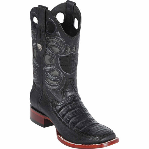 Wild West Boots Boots 6 Men's Wild West Caiman Belly with Deer Ranch Toe Boot 282F8205