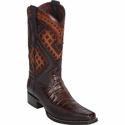 Wild West Boots Boots 6 Men's Wild West Caiman Belly with Deer Square Toe Boot 276F8216