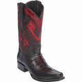 Wild West Boots Boots 6 Men's Wild West Caiman Belly with Deer Square Toe Boot 276F8218