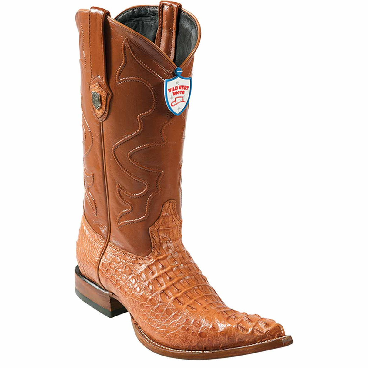 Wild West Boots Boots 6 Men's Wild West Caiman Hornback Skin 3X Toe Boot 2950203