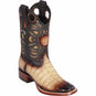 Wild West Boots Boots 6 Men's Wild West Caiman Tail Ranch Toe Boot 28240115