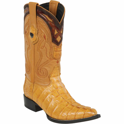 Wild West Boots Boots 6 Men's Wild West Caiman Tail Skin 3X Toe Boot 2950102