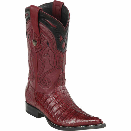 Wild West Boots Boots 6 Men's Wild West Caiman Tail Skin 3X Toe Boot 2950106