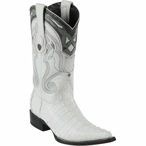 Wild West Boots Boots 6 Men's Wild West Caiman Tail Skin 3X Toe Boot 2950128
