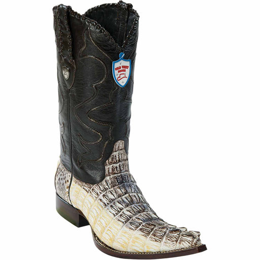 Wild West Boots Boots 6 Men's Wild West Caiman Tail Skin 3X Toe Boot 2950149
