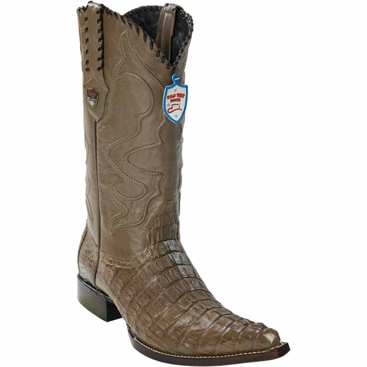 Wild West Boots Boots 6 Men's Wild West Caiman Tail Skin 3X Toe Boot 2950165