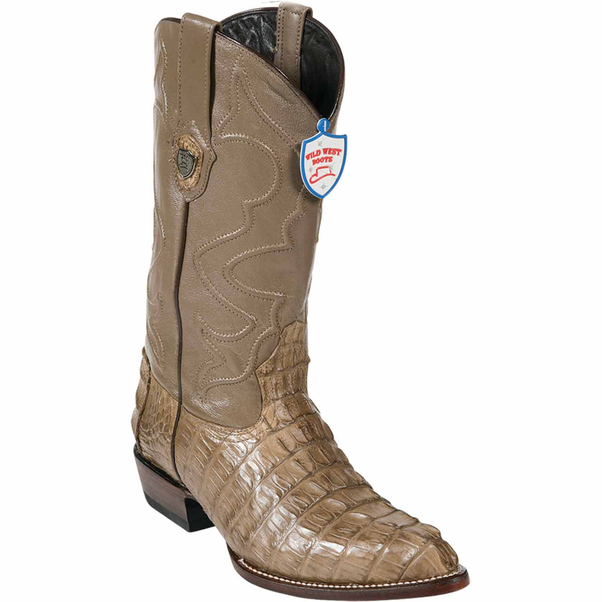 Wild West Boots Boots 6 Men's Wild West Caiman Tail Skin J Toe Boot 2990165