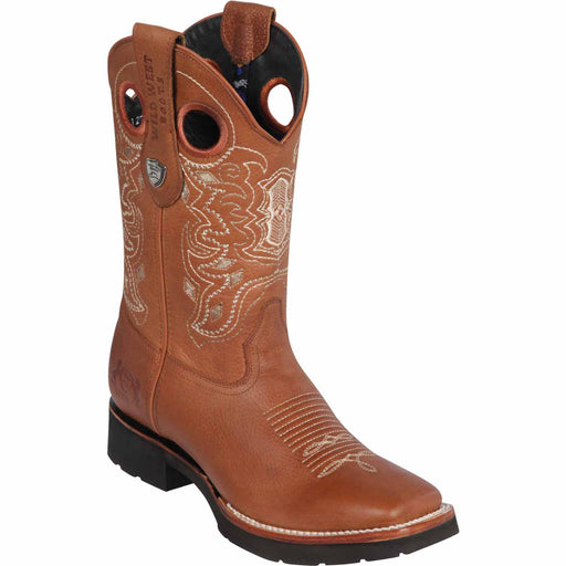 Wild West Boots Boots 6 Men's Wild West Genuine Leather Ranch Toe Boot 2823E2751