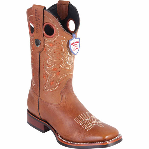 Wild West Boots Boots 6 Men's Wild West Genuine Leather Ranch Toe Boot 28252751