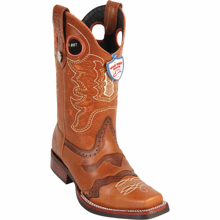 Wild West Boots Boots 6 Men's Wild West Genuine Leather Rodeo Toe Boot 281TH3851