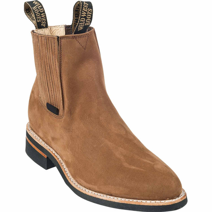 Wild West Boots Boots 6 Men's Wild West Genuine Leather Round Toe Short Boot 264C6350