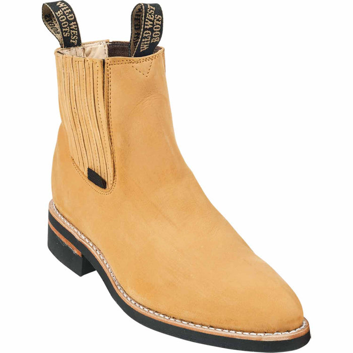 Wild West Boots Boots 6 Men's Wild West Genuine Leather Round Toe Short Boot 264C6351