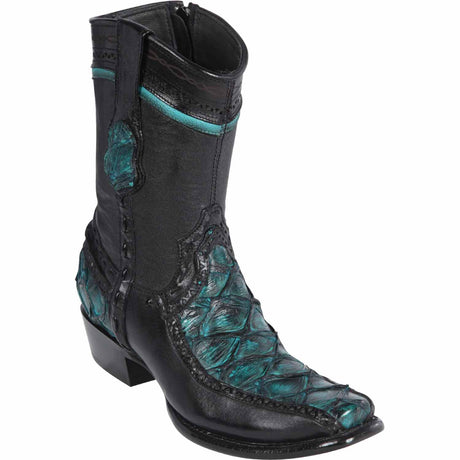 Wild West Boots Boots 6 Men's Wild West Monster Fish with Deer Dubai Toe Short Boot 279BF1008