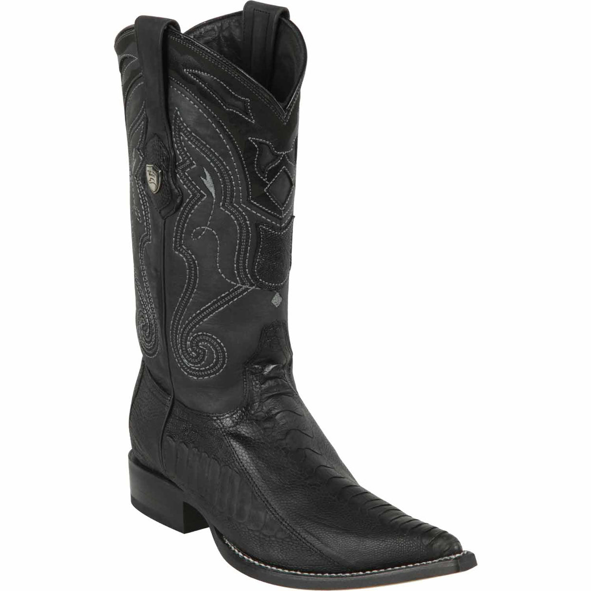 Wild West Boots Boots 6 Men's Wild West Ostrich Leg Grasso Skin 3X Toe Boot 295G0505