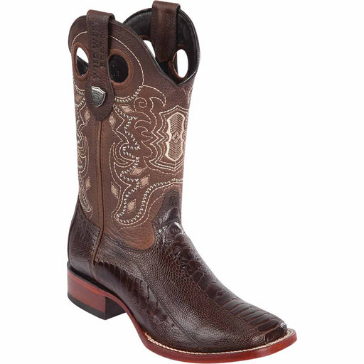 Wild West Boots Boots 6 Men's Wild West Ostrich Leg Ranch Toe Boot 28240507