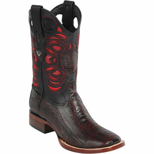 Wild West Boots Boots 6 Men's Wild West Ostrich Leg Ranch Toe Boot 28240518