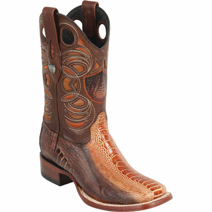 Wild West Boots Boots 6 Men's Wild West Ostrich Leg Ranch Toe Boot 28240588