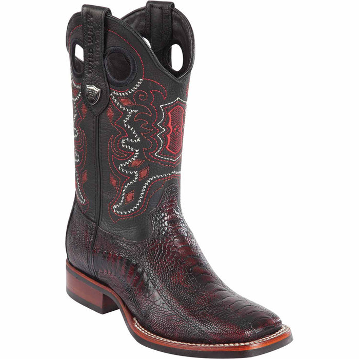 Wild West Boots Boots 6 Men's Wild West Ostrich Leg Ranch Toe Boot 28250518