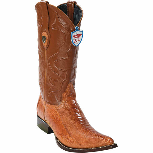 Wild West Boots Boots 6 Men's Wild West Ostrich Leg Skin 3X Toe Boot 2950503