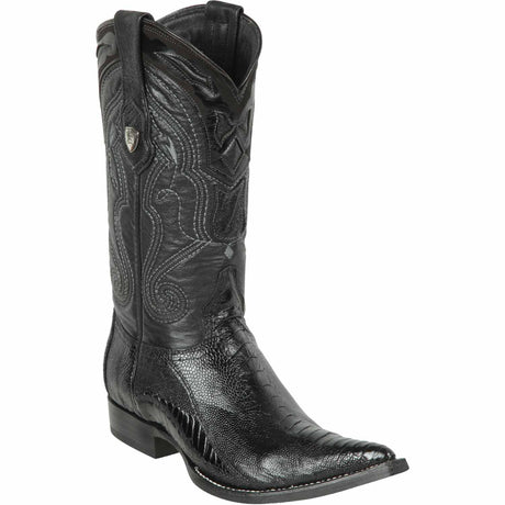 Wild West Boots Boots 6 Men's Wild West Ostrich Leg Skin 3X Toe Boot 2950505