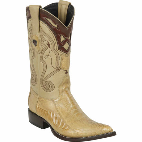 Wild West Boots Boots 6 Men's Wild West Ostrich Leg Skin 3X Toe Boot 2950511