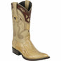 Wild West Boots Boots 6 Men's Wild West Ostrich Leg Skin 3X Toe Boot 2950511