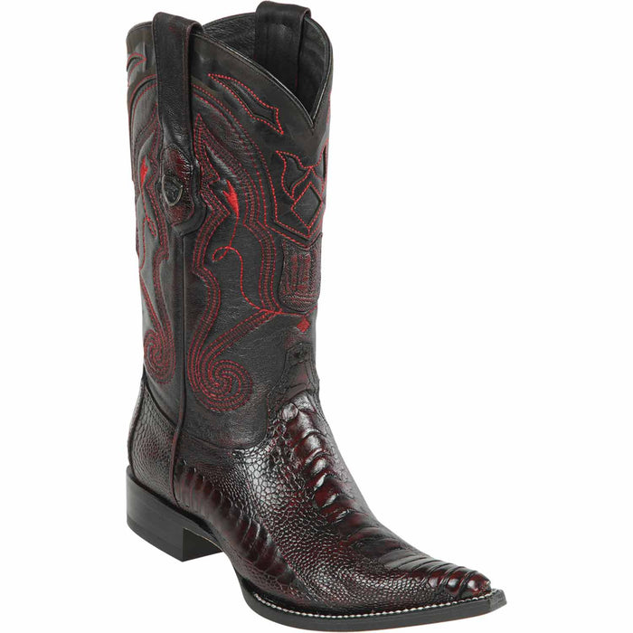 Wild West Boots Boots 6 Men's Wild West Ostrich Leg Skin 3X Toe Boot 2950518