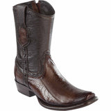 Wild West Boots Boots 6 Men's Wild West Ostrich Leg Skin Dubai Toe Short Boot 279B0516