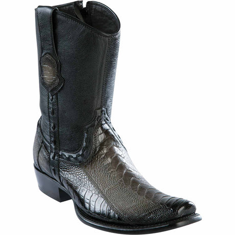 Wild West Boots Boots 6 Men's Wild West Ostrich Leg Skin Dubai Toe Short Boot 279B0538