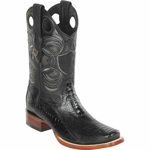 Wild West Boots Boots 6 Men's Wild West Ostrich Leg Skin Rodeo Toe Boot 28180505