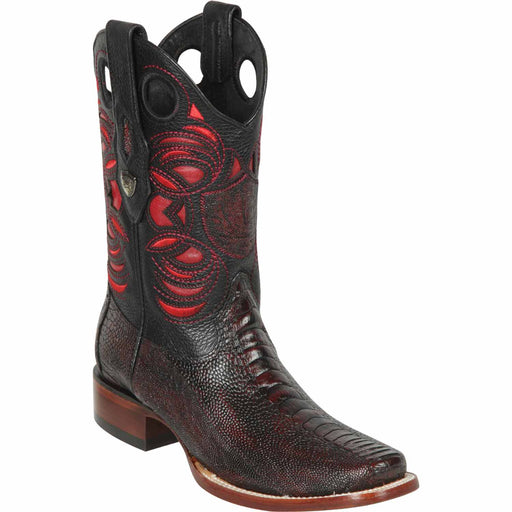 Wild West Boots Boots 6 Men's Wild West Ostrich Leg Skin Rodeo Toe Boot 28180518