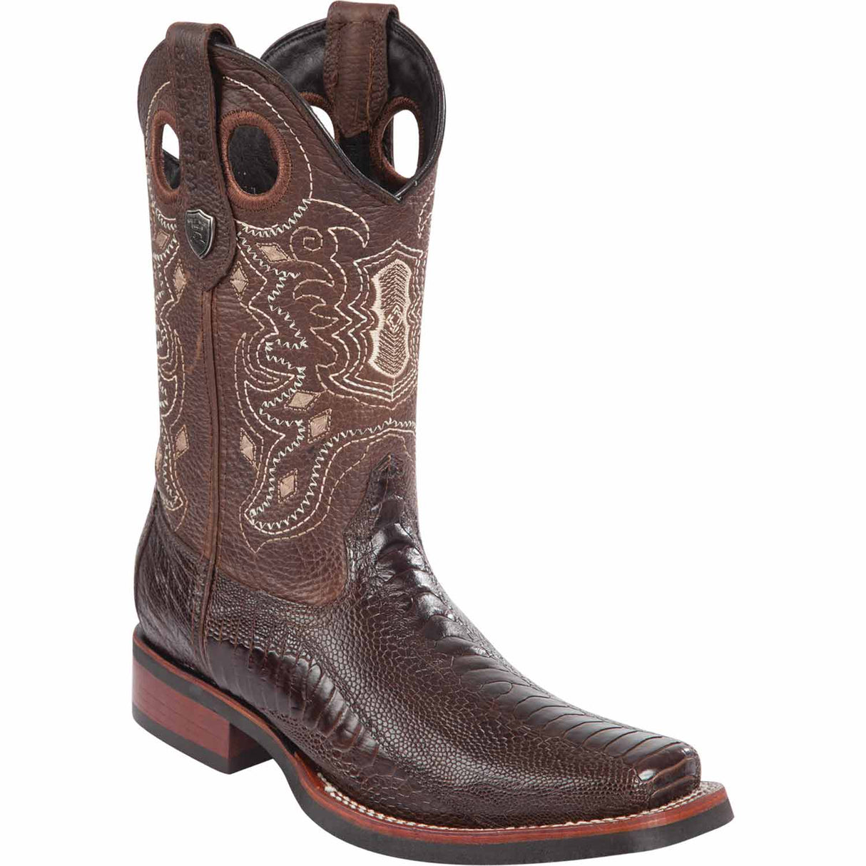 Wild West Boots Boots 6 Men's Wild West Ostrich Leg Skin Rodeo Toe Boot 28190507