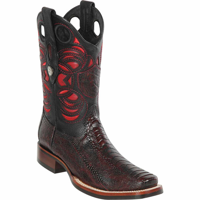 Wild West Boots Boots 6 Men's Wild West Ostrich Leg Skin Rodeo Toe Boot 28190518