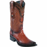 Wild West Boots Boots 6 Men's Wild West Ostrich Leg Skin Snip Toe Boot 2940557