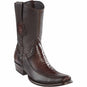 Wild West Boots Boots 6 Men's Wild West Ostrich Leg with Deer Dubai Toe Short Boot 279BF0516