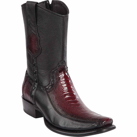 Wild West Boots Boots 6 Men's Wild West Ostrich Leg with Deer Dubai Toe Short Boot 279BF0543