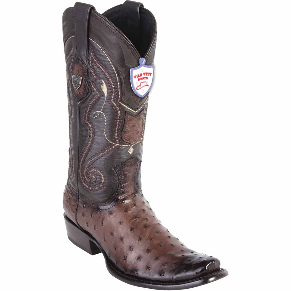 Wild West Boots Boots 6 Men's Wild West Ostrich Skin Dubai Toe Boot 2790316