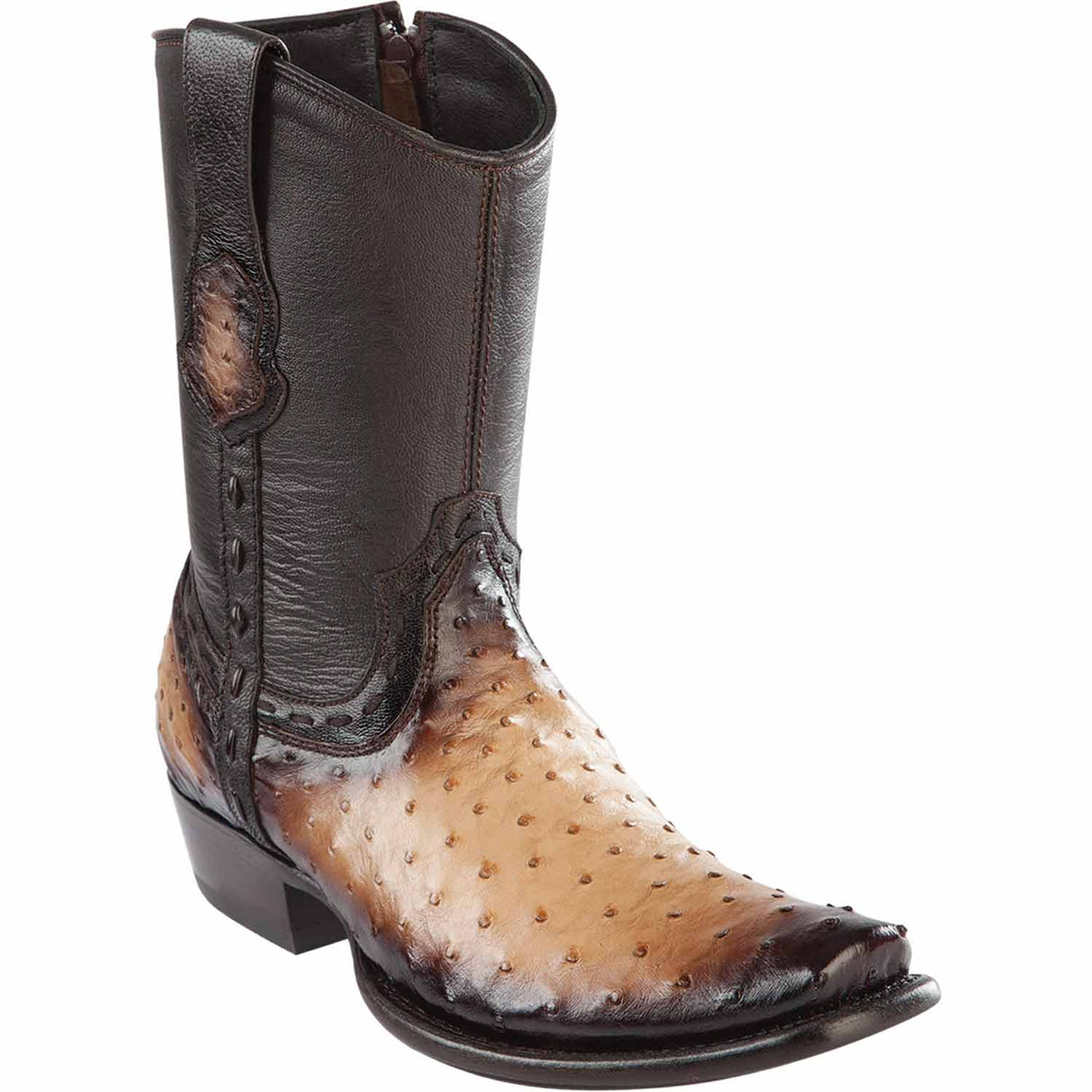 Wild West Boots Boots 6 Men's Wild West Ostrich Skin Dubai Toe Short Boot 279B0315