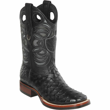 Wild West Boots Boots 6 Men's Wild West Ostrich Skin Ranch Toe Boot 28250305