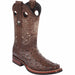 Wild West Boots Boots 6 Men's Wild West Ostrich Skin Rodeo Toe Boot 28190307