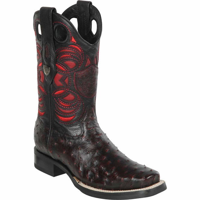 Wild West Boots Boots 6 Men's Wild West Ostrich Skin Rodeo Toe Boot 28190318